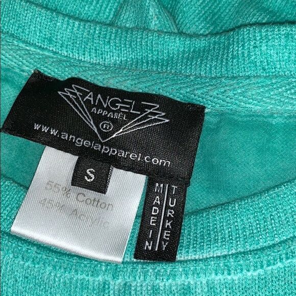 Angle Apparel green sweatshirt style top size sm - Picture 2 of 8